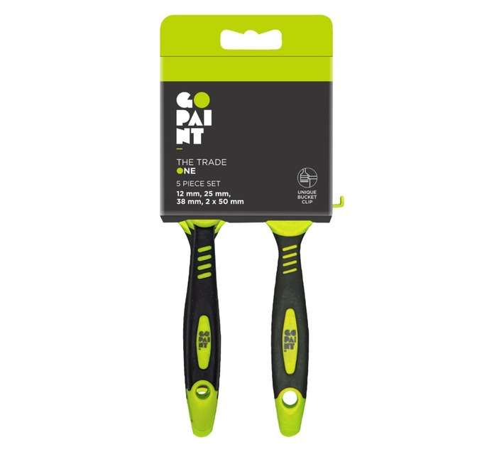 Go Paint 5 Piece Trade One Paint Brush Set