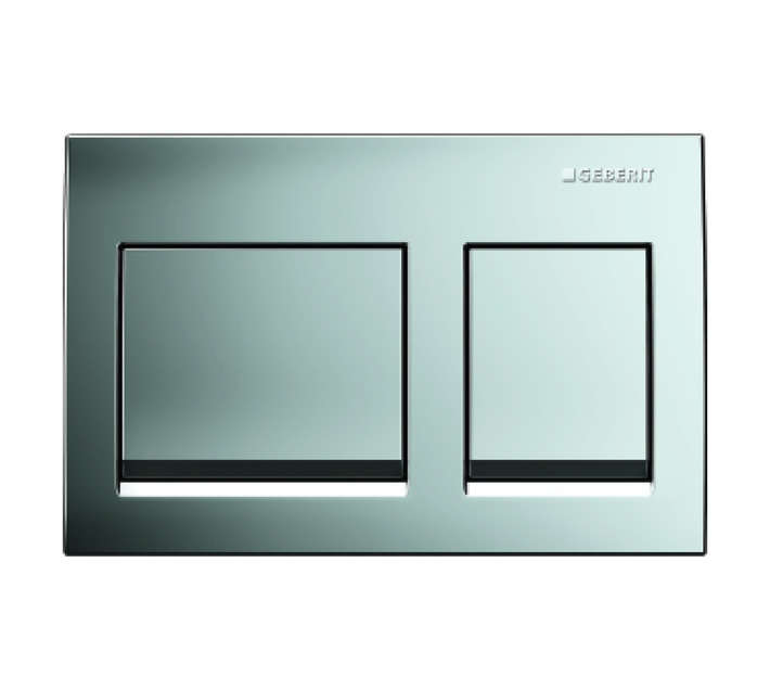 Geberit Alpha Flush Plate Only Square - Matt