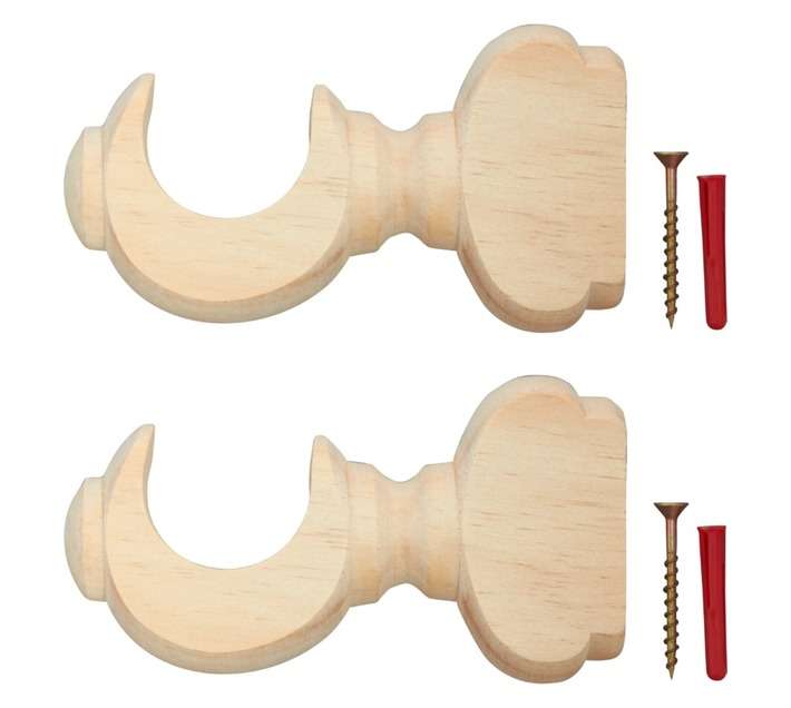 Single Bracket - Natural (34mm) 2 Pack