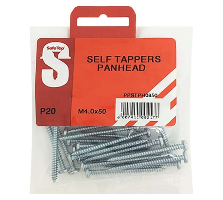 Safe Top Self Tapping Panhead (M4 x 50mm)