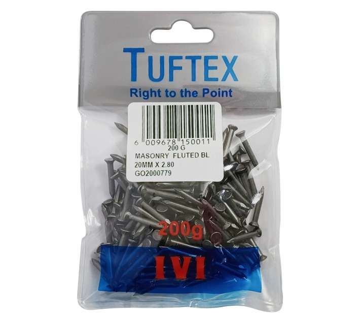 Tuftex Masonry Nails - White (20 x 2.8mm)