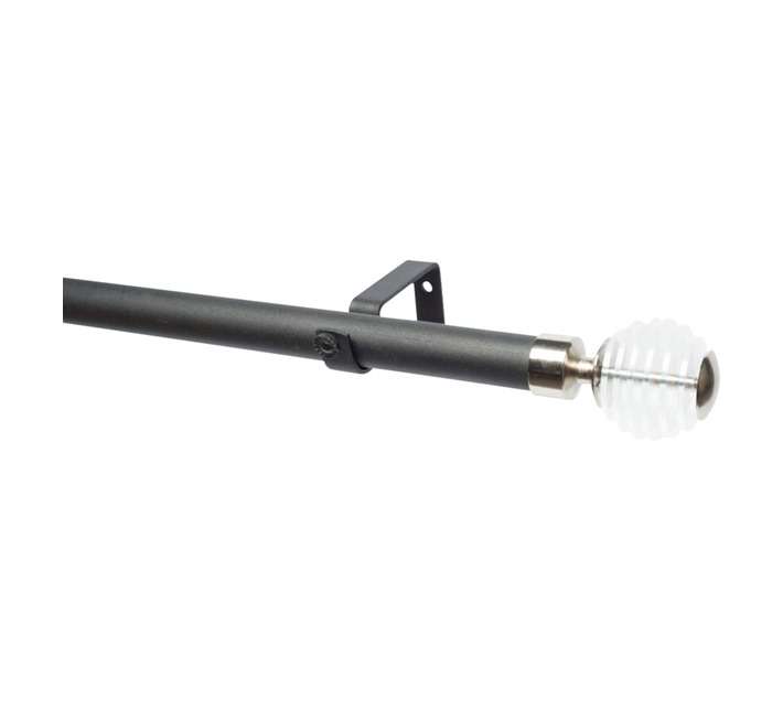 Design House 28PSSC25MB Single Stacked 28mm Pole Set - Clear (2500mm)