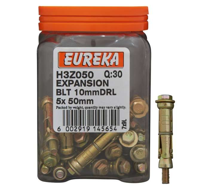 Eureka 5 x 50mm Expansion Bolt (30 Pack)