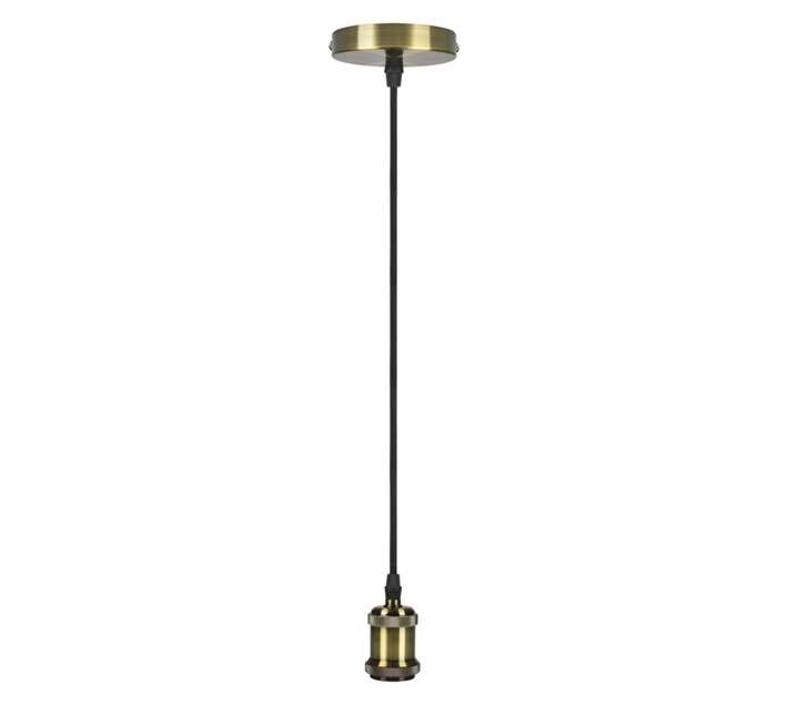 Design House Lamp Holder Cup and Cord - Copper