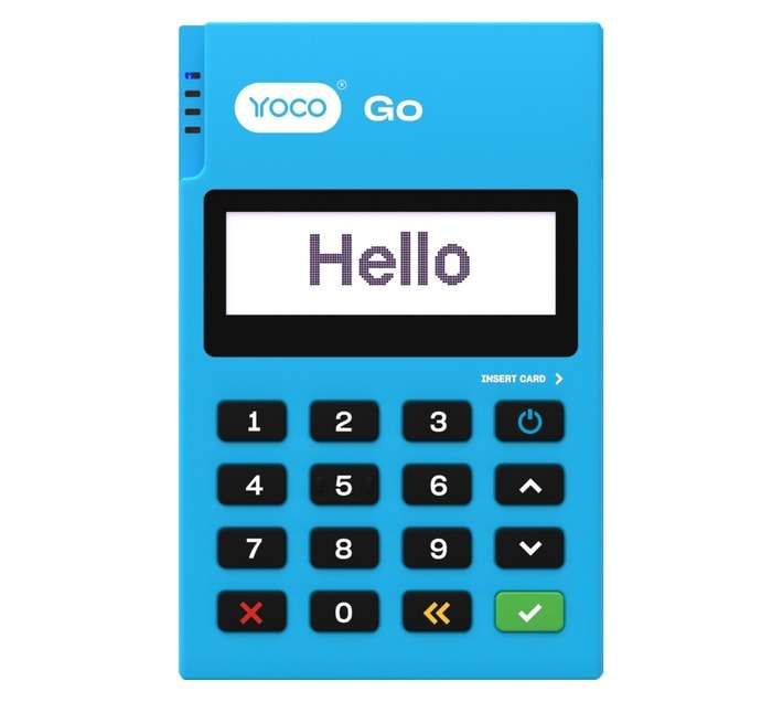 Yoco Go Card Machine - Blue (55 x 89 x 14mm)
