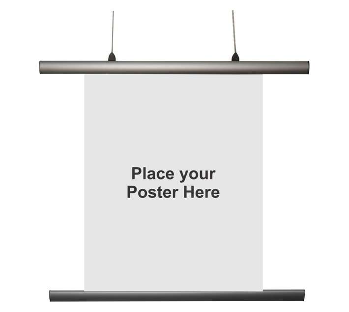 Parrot Products BG9201 A1 Aluminium Battens Poster Hanging Set (600mm)