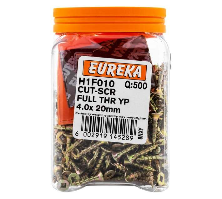 Eureka 500 x H1F010 Cut Screw Full Thread (4.0 x 20mm)