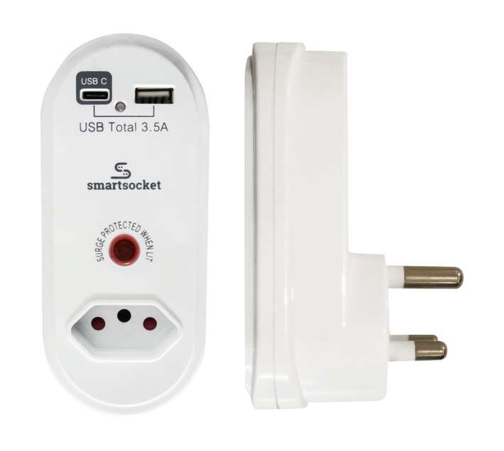 Smartsocket Compact 3.5A USB Adaptor - White