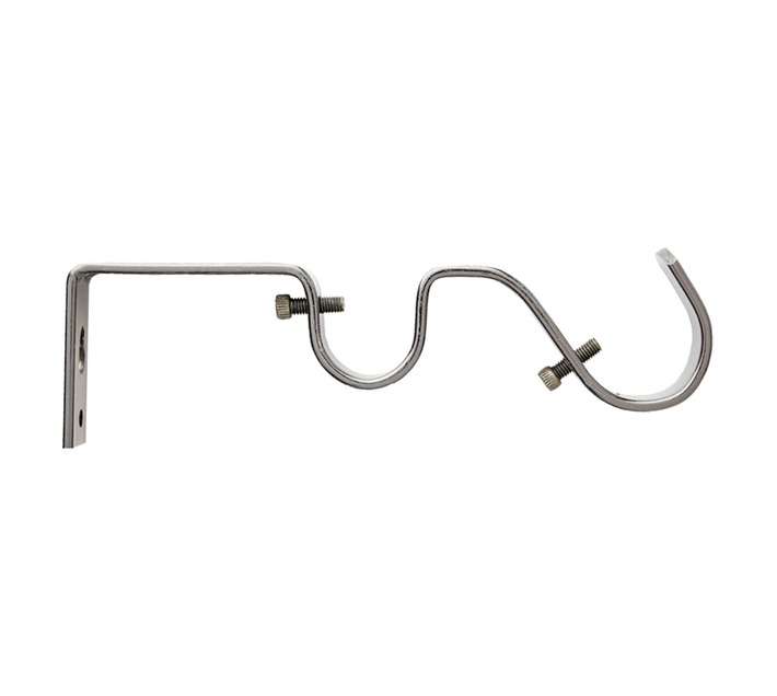 Steel Double Rod Bracket - Brushed Bronze (25mm)
