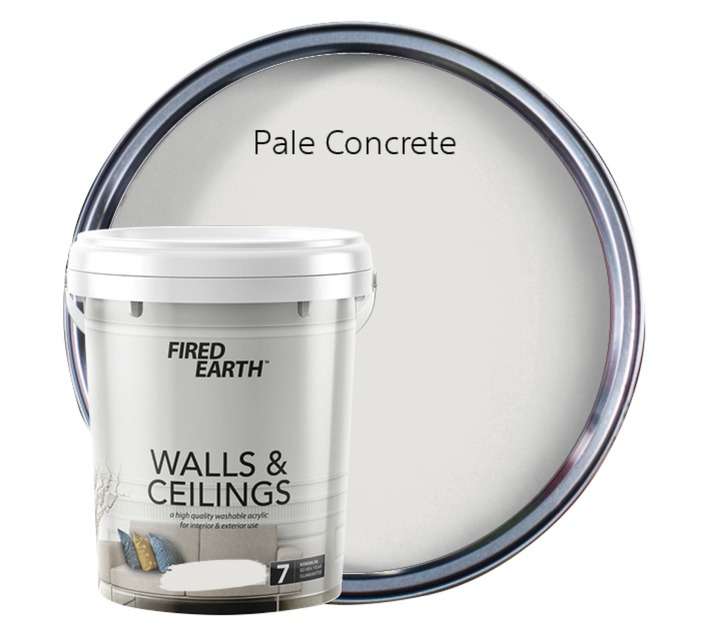 Fired Earth Walls and Ceilings - Pale Concrete (20L)