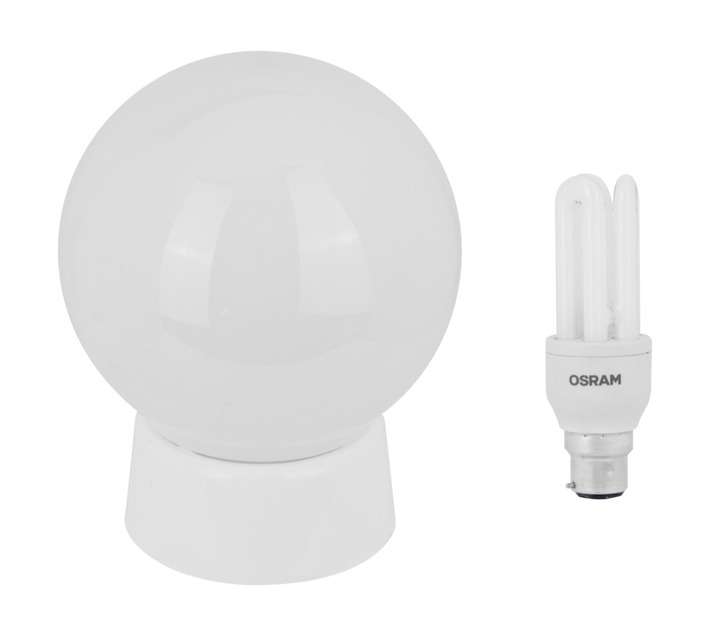 Proton Budget Ceiling Light and Lamp - White
