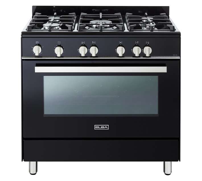 Elba 5 Burner Gas Electric Cooker (900 x 600 x 900mm) Black 01/9CX828B1