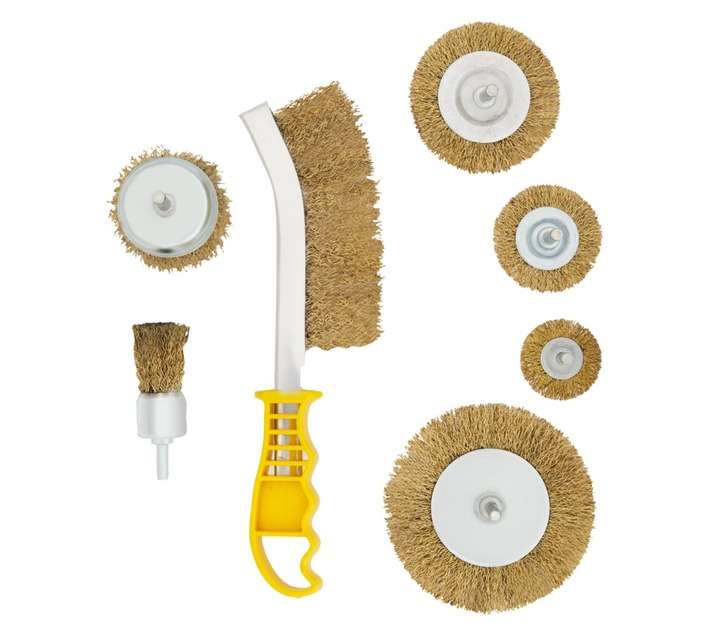 Rolson 7 Piece Wire Brush Set