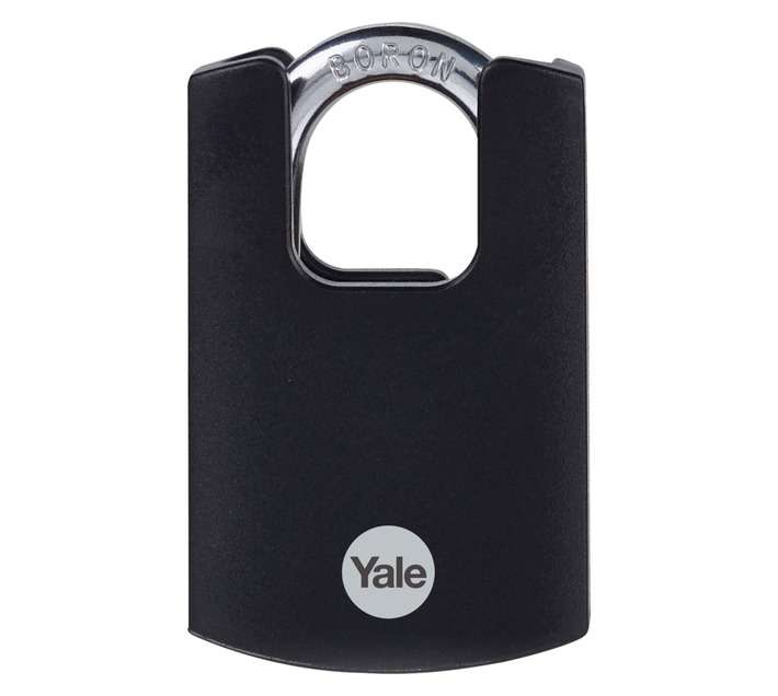 Yale Closed Shackle Brass Padlock - Black (40mm)