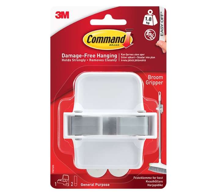 3M Command Broom Gripper - White