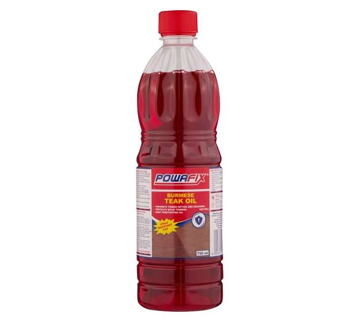 Powafix Burmese Teak Oil (750ml)