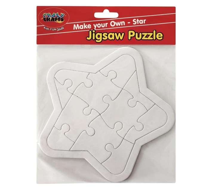 Crazy Crafts Make Your Own Star Jigsaw Puzzle
