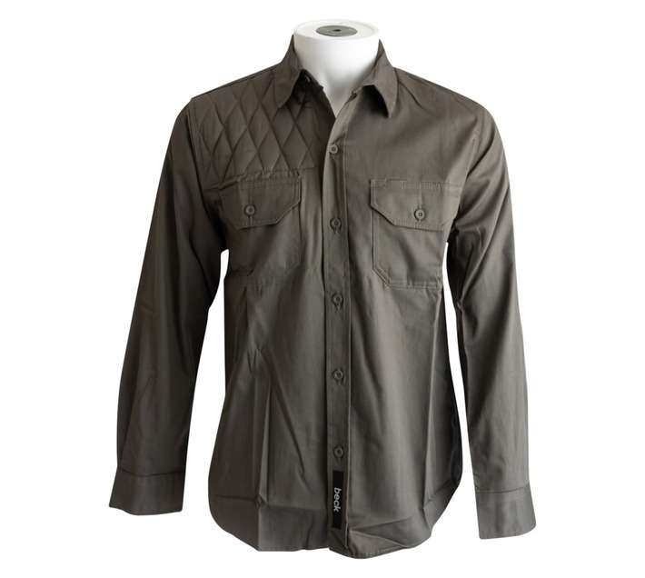 Beck Hunters Cotton Long Sleeve Shirt - Olive (3 XL)