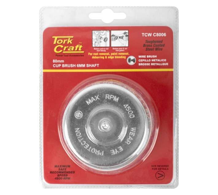Tork Craft Wire Cup Brush For Drill Blister (80 x 6)