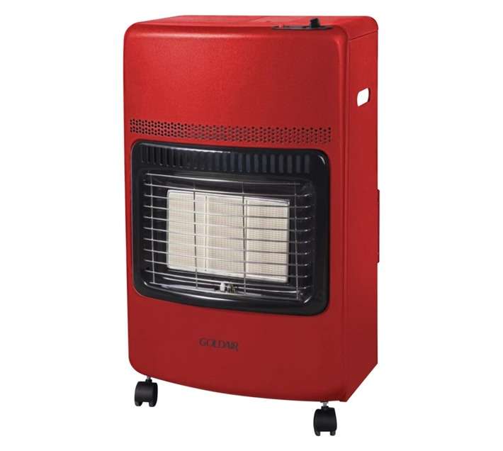 Goldair GGH-42R 3 Panel Gas Heater - Red