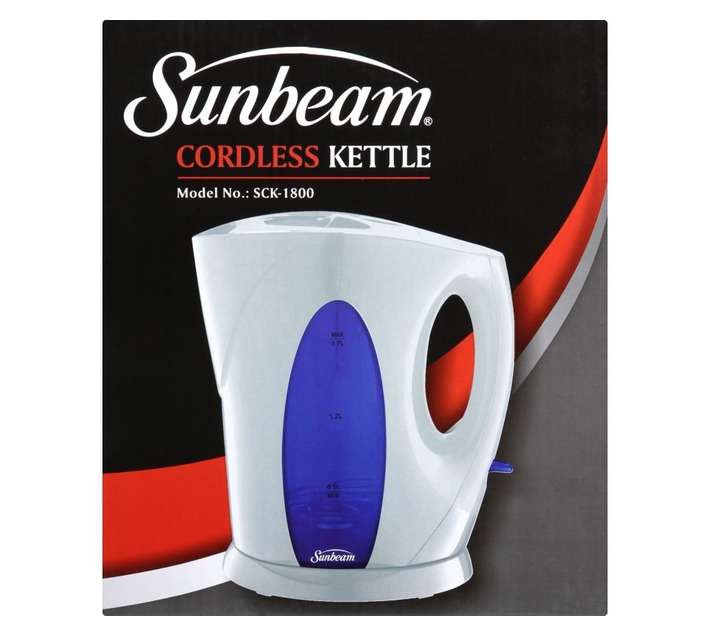 Sunbeam SCK-1800 1.7L Cordless Kettle - White (2200W)