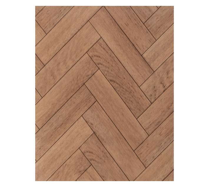 Multi-Flor Super Strong Vinyl Sheet - Brown Parquet (1000 x 1800 x 0.7mm) (Per Meter)