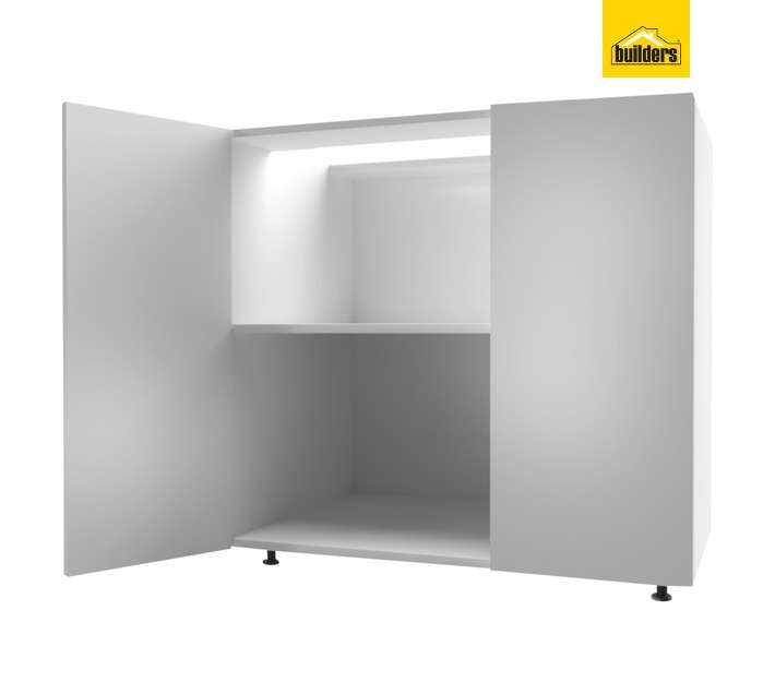 Home and Kitchen Wrapped Base Cabinet Unit - White (900 x 560 x 720mm)