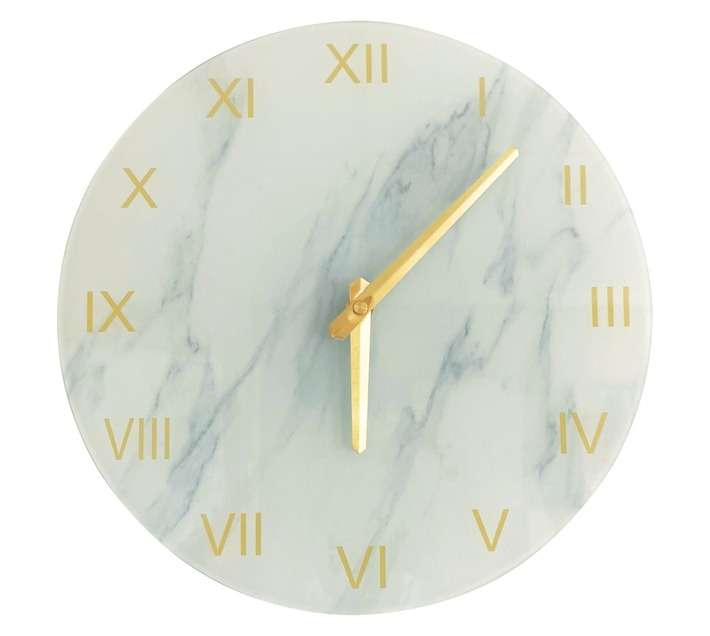 Design House Marble Clock - White (300mm)