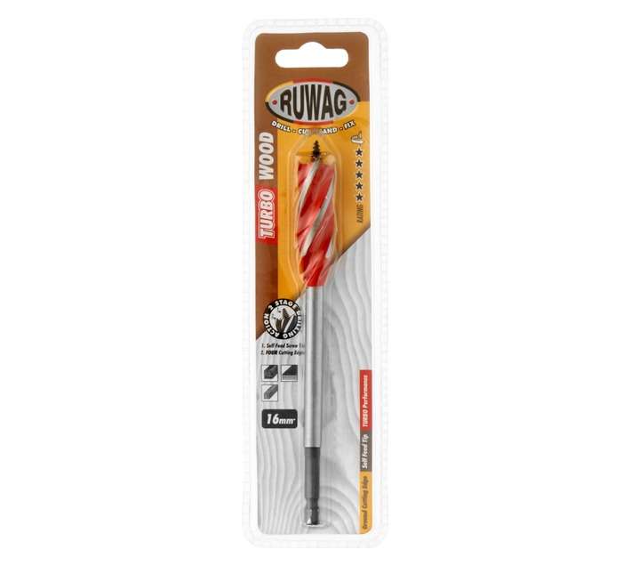 Ruwag 16mm Turbo Wood Drill Bit