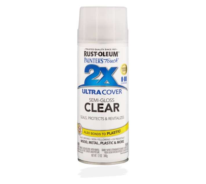 Rust-Oleum Spray Paint Touch 2X Ultra Cover Semi-Gloss - Clear (340g)
