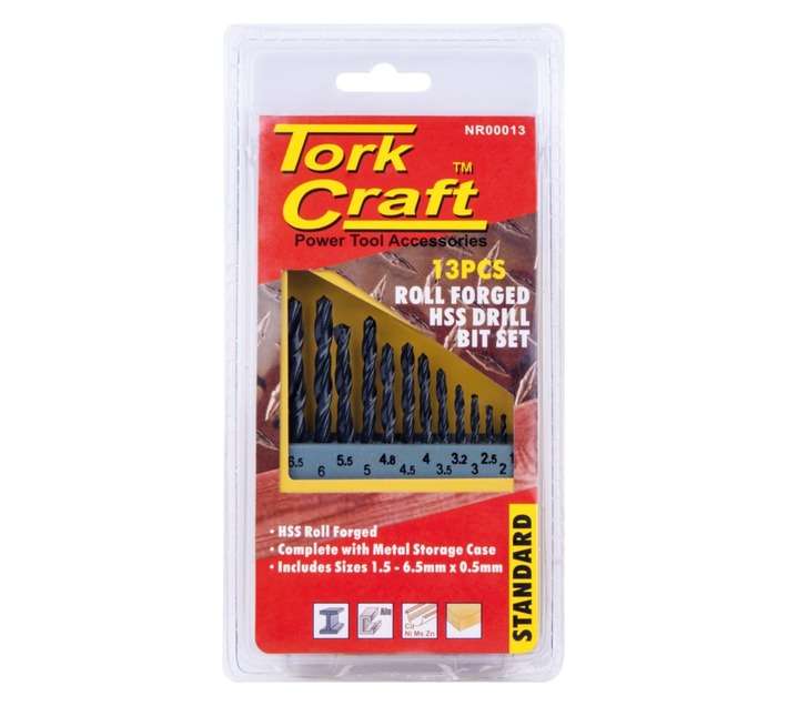 Tork Craft 13 x Drill Bits
