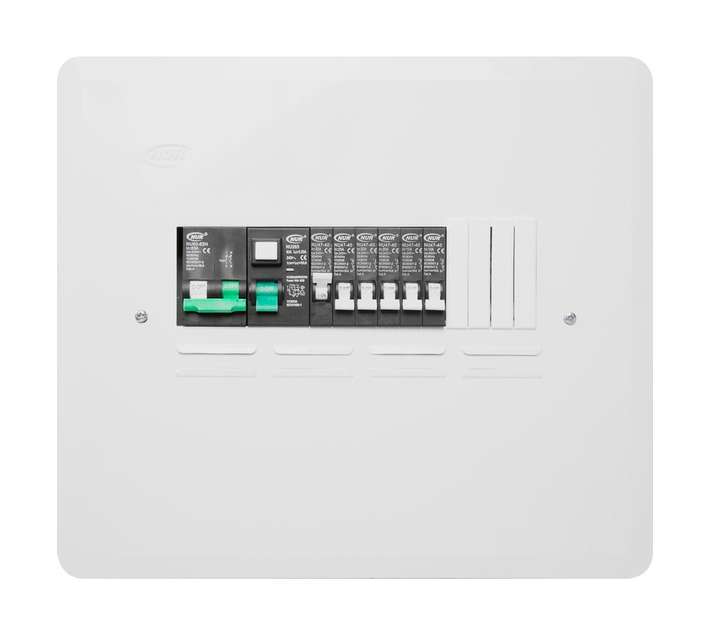 NUR Flush Mini Rail 16 Way Distribution Board