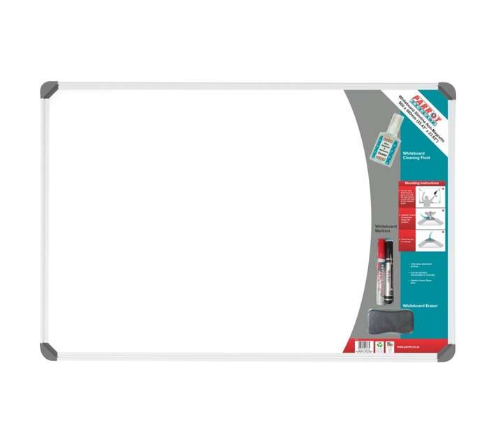 Parrot Products D1525A Non-Magnetic Slimline Retail Whiteboard (900 x 600mm)