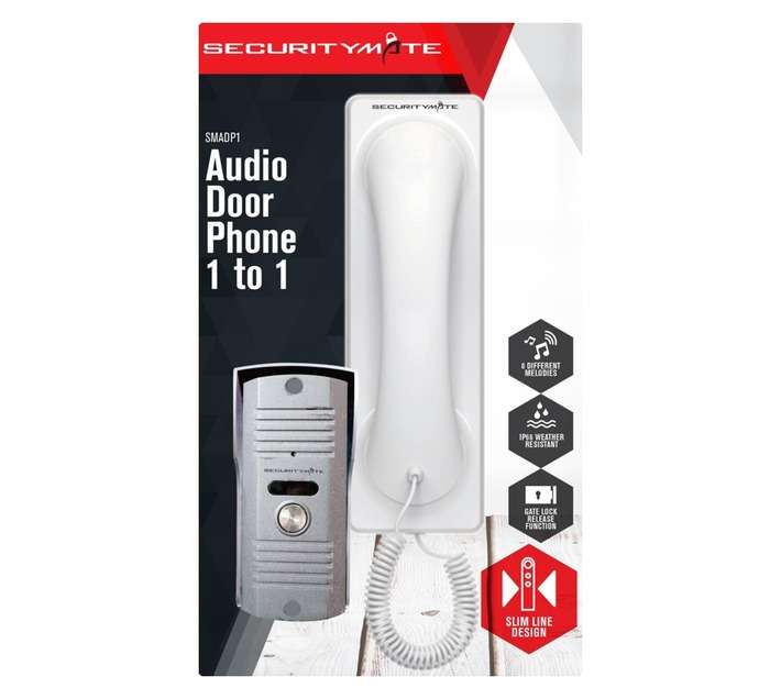 Securitymate Door Phone Audio - White (75 x 160 x 260mm)
