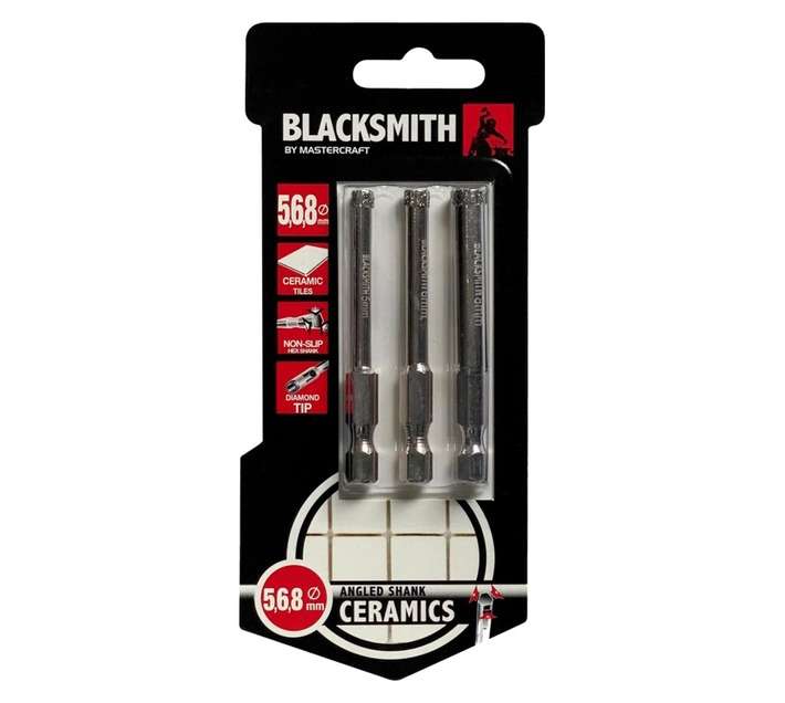Blacksmith Diamond Tile Drill Bit Set (5,6 and 8mm)
