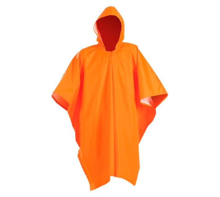 Poncho Rubberized 1 Size Fits All - Orange