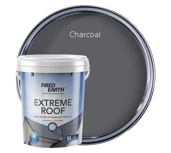 Fired Earth Extreme Roof Acrylic - Charcoal (20L)