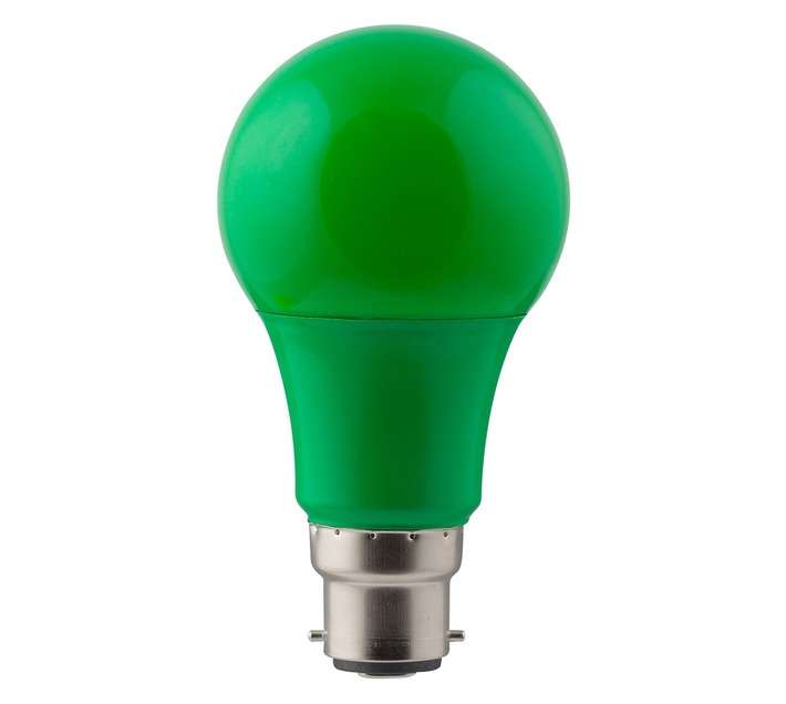 Eurolux G434GNL LED B22 Globe - Green (7W)