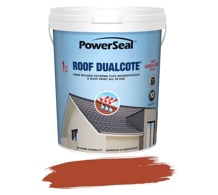 Powerseal Roof Dualcote - Burgundy (20L)