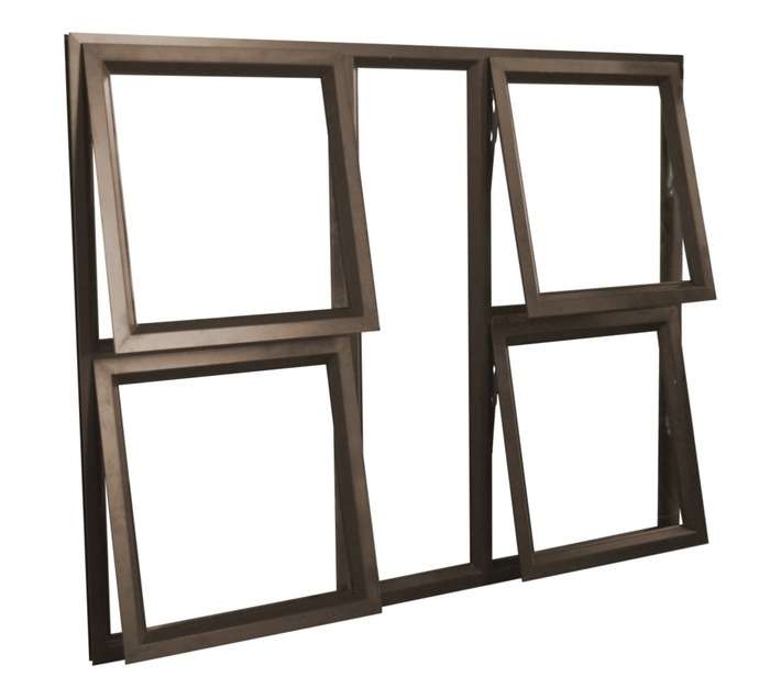 Kenzo 28mm S/Fix Aluminium Window - Bronze (1500 x 1200mm)