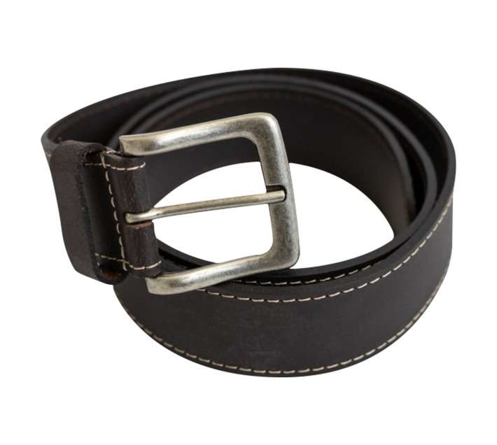Beck Edgestitch Leather Belt - Brown (S)