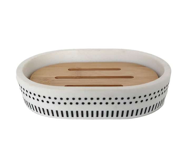 Lusso Soap Dish - White (130 x 92 x 26mm)