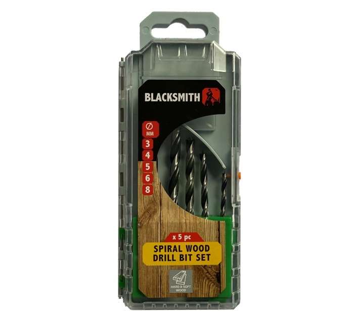 Blacksmith Wood Drill Bit Set (3/4/5/6/8mm)