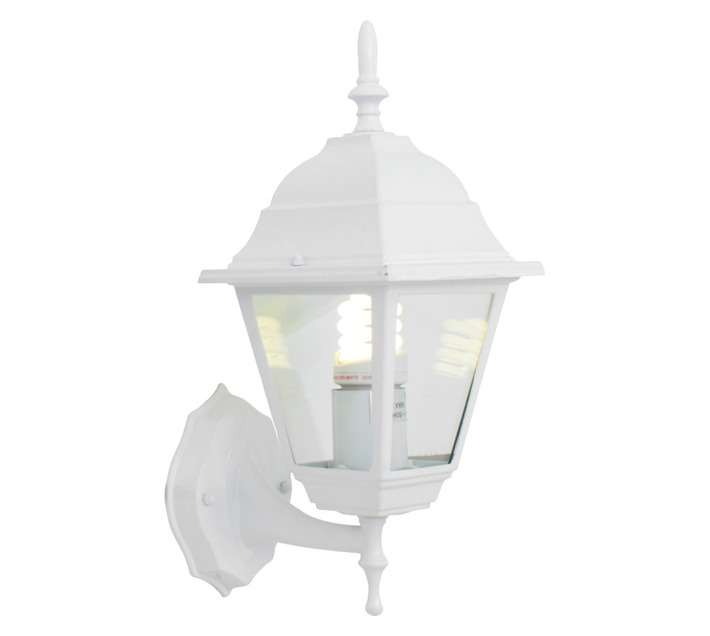 Eurolux 4 Panel Up Facing Lantern - White (60W)