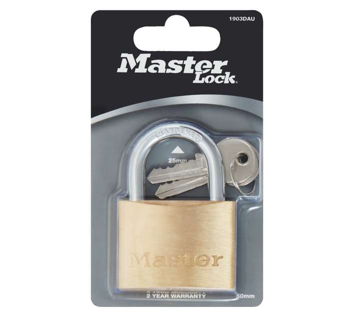 Master Lock MA200006 Economy Lock - Brass (140mm)