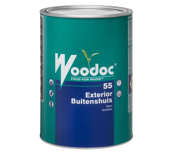 Woodoc 55 Waterproof Exterior Gloss Sealer - Dark Brown (5L)
