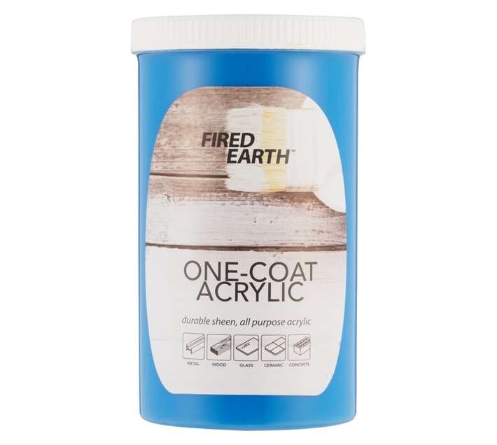 Fired Earth One Coat Paint - Sapphire Blue (1L)