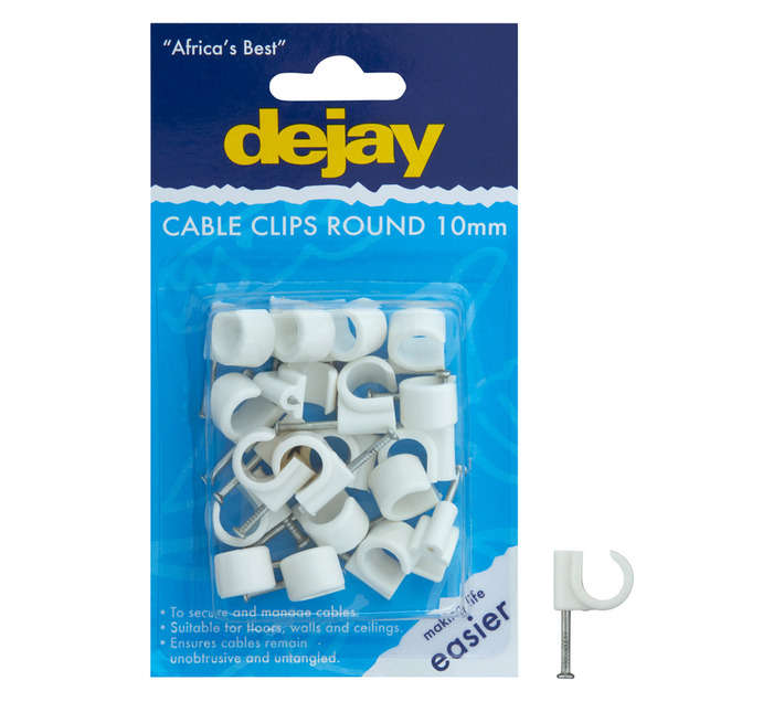 Dejay M10 Cable Clip Round (20 Pack)