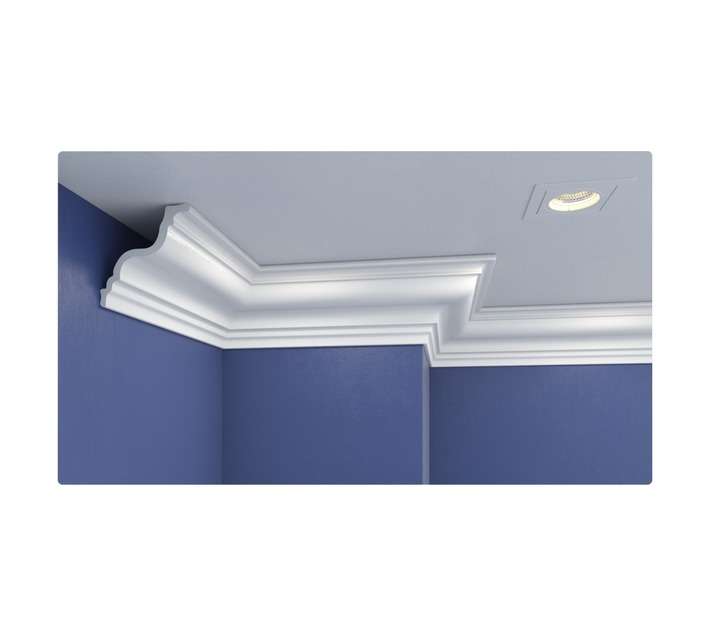 Upper Edge 5 x Curve Polystyrene Cornices (2000 x 95 x 100mm)