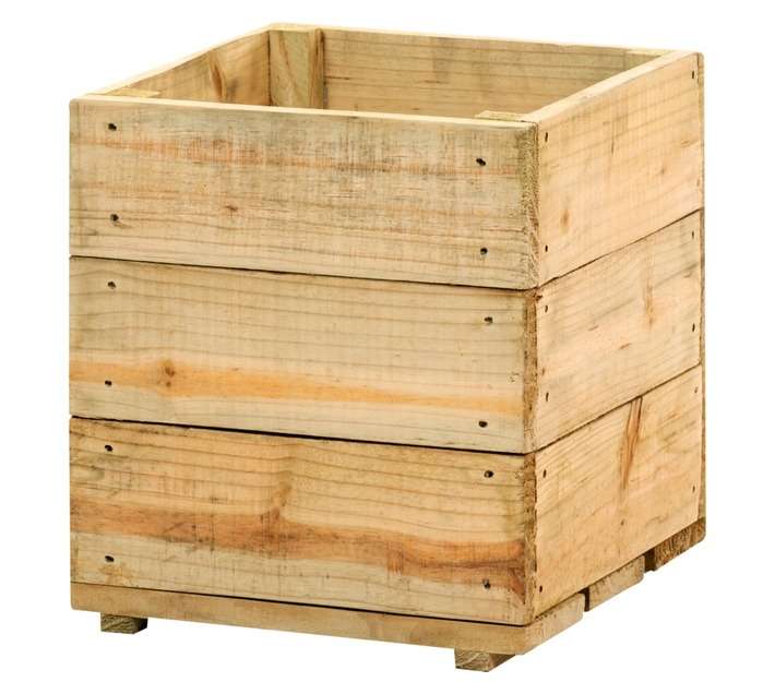 First Dutch Brands Small Wooden Planter (390 x 350 x 330mm)